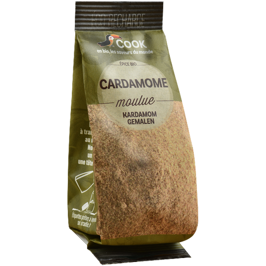 Cook épices -- Cardamome en poudre bio (éco recharge) - 35 g