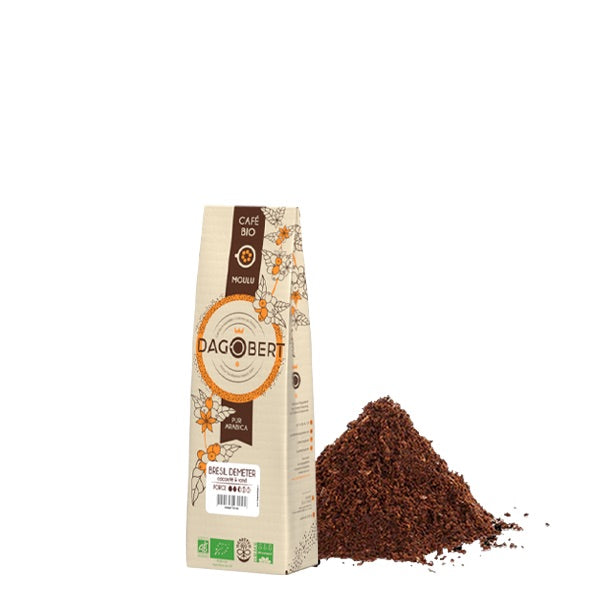 Les Cafés Dagobert -- Brésil demeter 100% arabica bio - moulu/filtre (origine Brésil) - 250 g