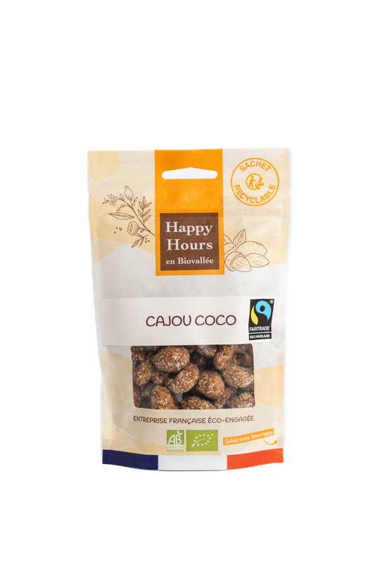 Happy Hours En Biovallée -- Sachet cajou coco miel bio - 115 g