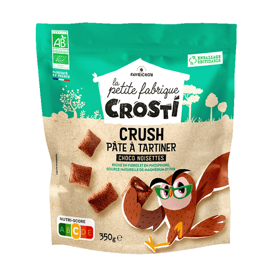 Favrichon -- Crosti Crush pâte à tartiner Choco Noisettes  - 350 g