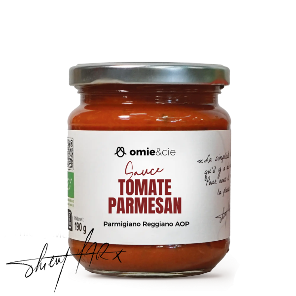 Omie -- Sauce tomate parmesan bio (sans sucre ajouté) - 190 g